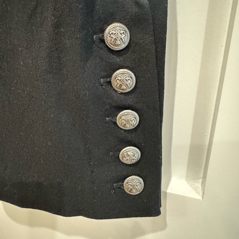 FifteenTwenty Stretch Twill black pants with silver button - Picture 2 of 4